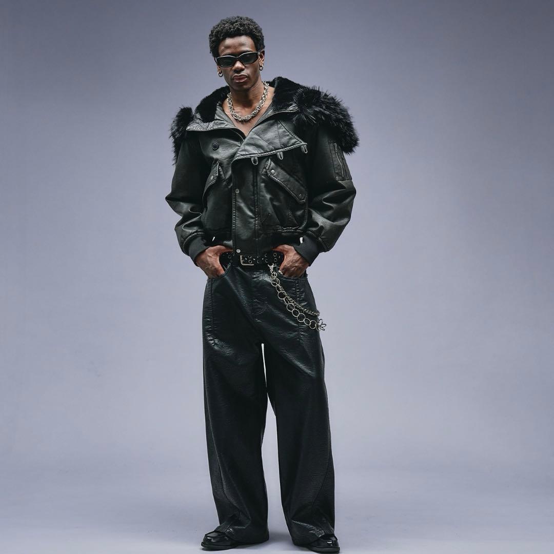 【kemokemo専用】FadedN2B Flight Jacket Black