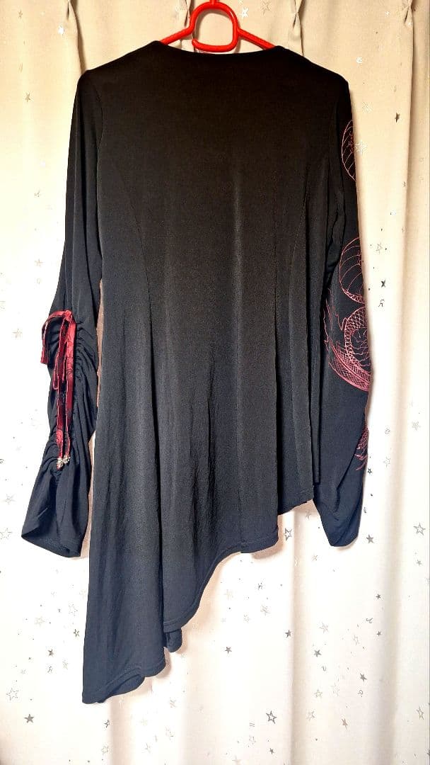 キューティーフラッシュ　アシンメトリーチュニック　赤