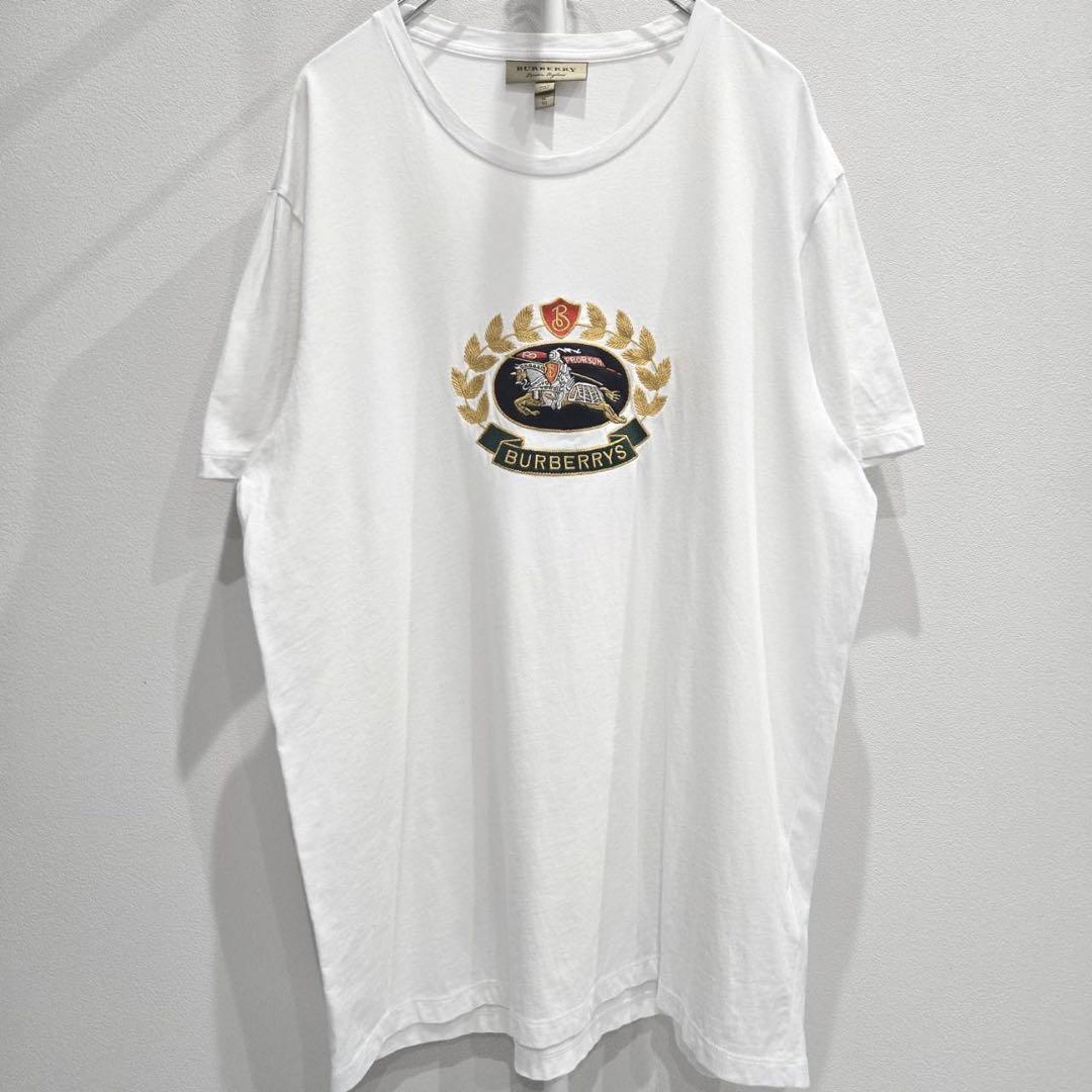 Burberry London 口ゴ刺繍　Tシャツ　カットソー サイズXL