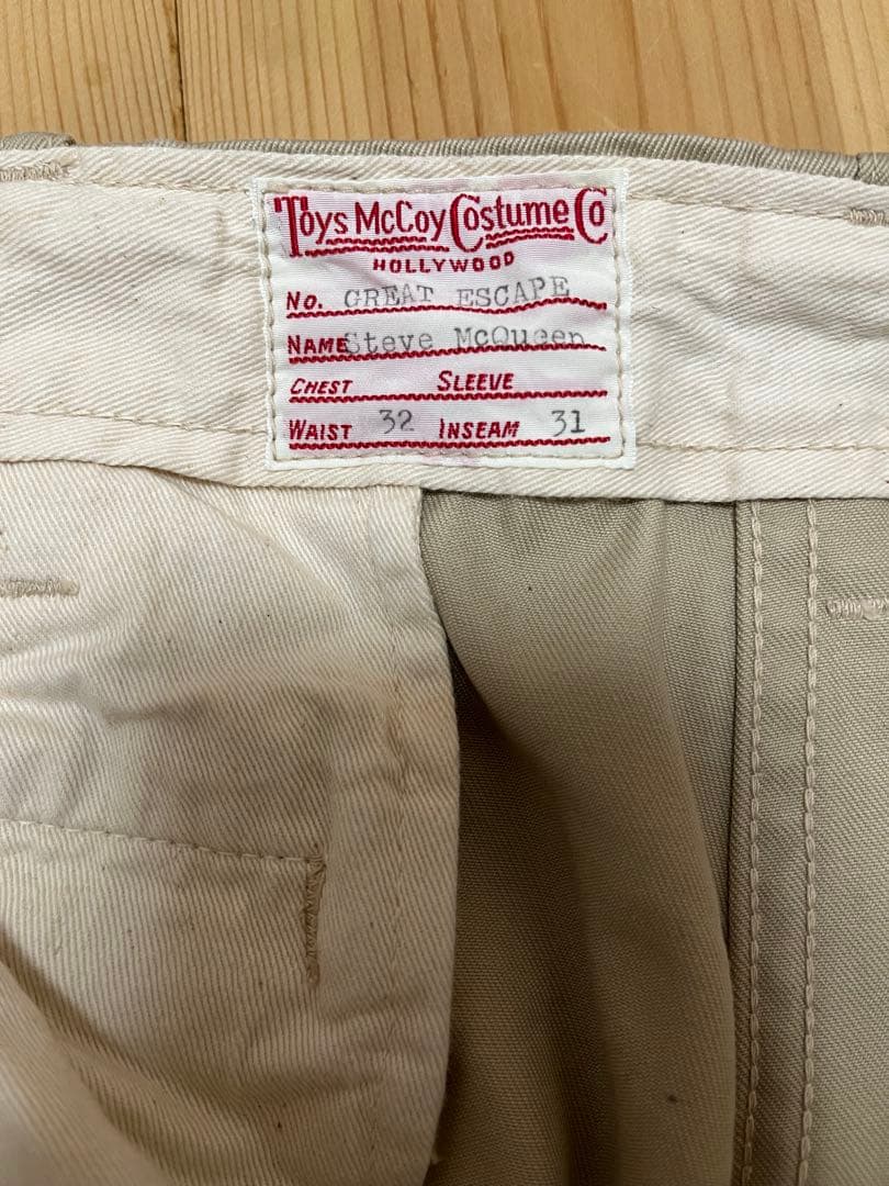 トイズマッコイ チノパン W32 スティーブマックイーンモデル