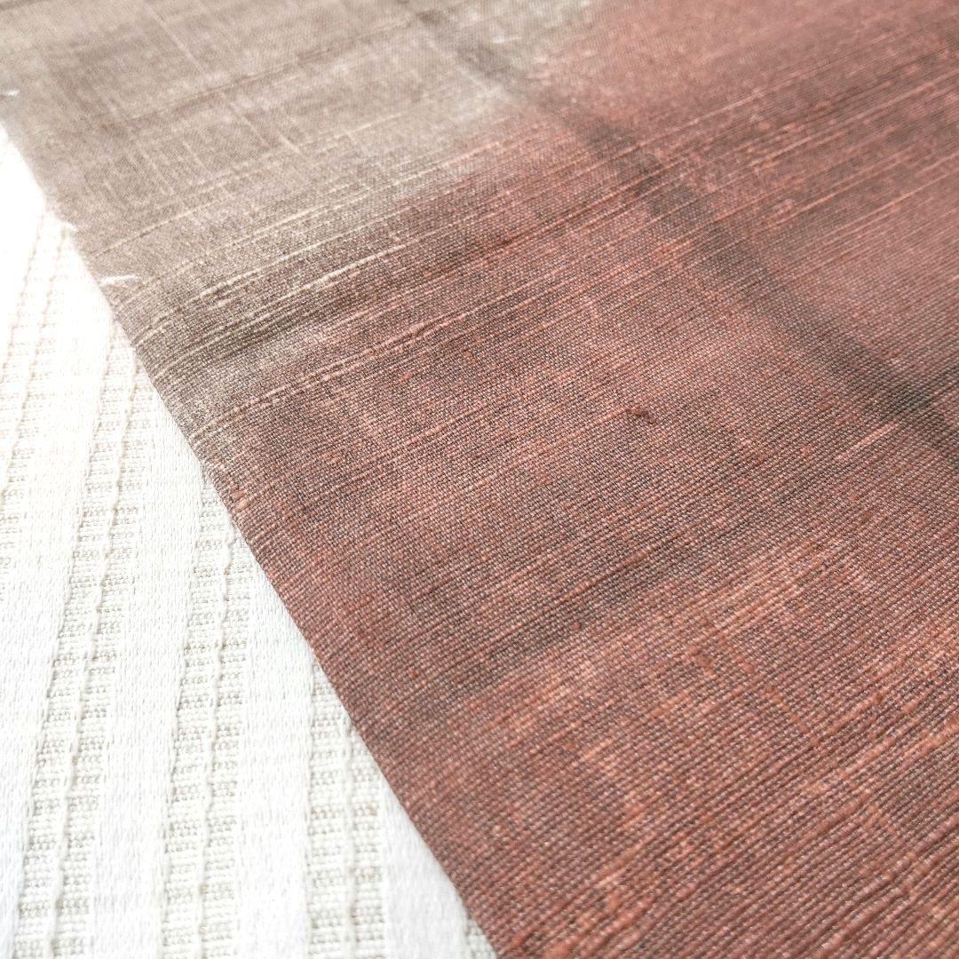 【洒落袋帯】やわらかくにじむ色彩◎和紙風の質感 くすみパステル 456cm