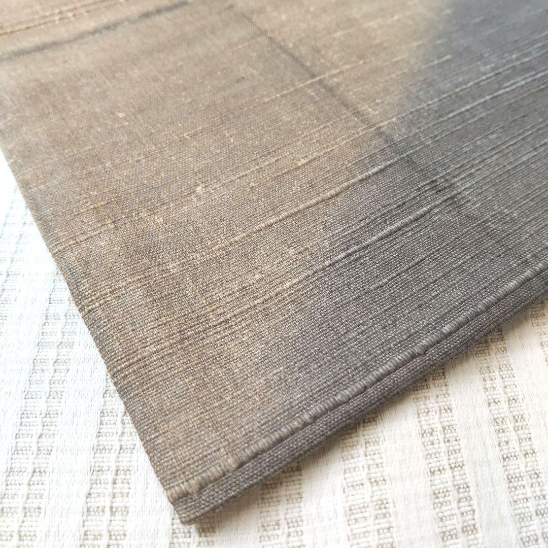 【洒落袋帯】やわらかくにじむ色彩◎和紙風の質感 くすみパステル 456cm