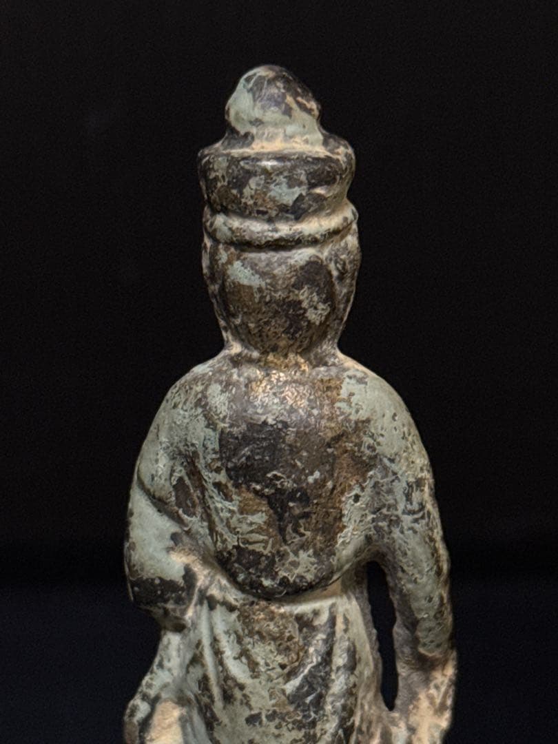 中国古玩 金銅仏 観音菩薩像 立像 仏像 仏教美術