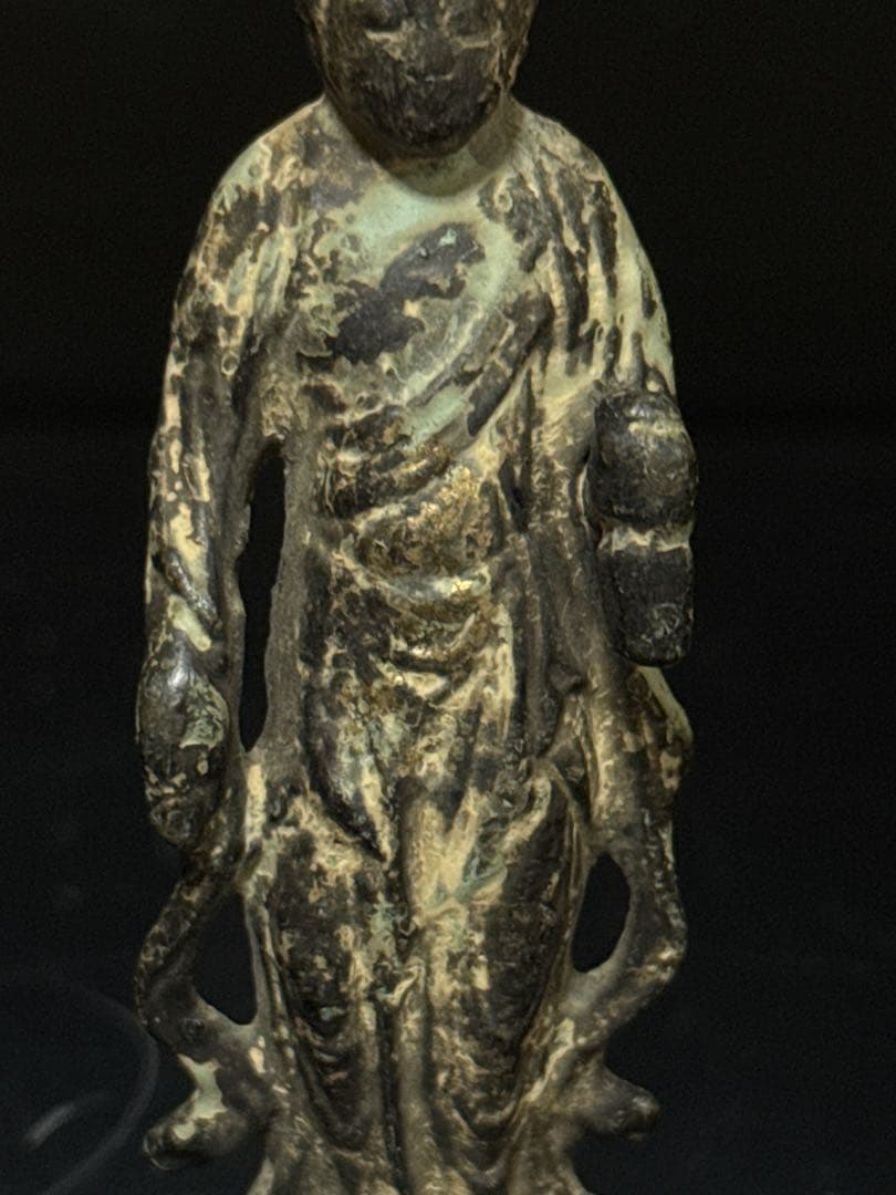 中国古玩 金銅仏 観音菩薩像 立像 仏像 仏教美術