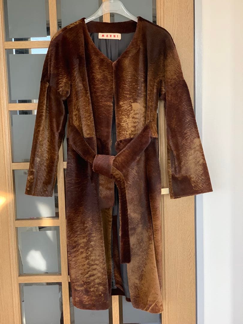 FROM JAPAN　マルニ　リアルファーコート（カンガルーファー）