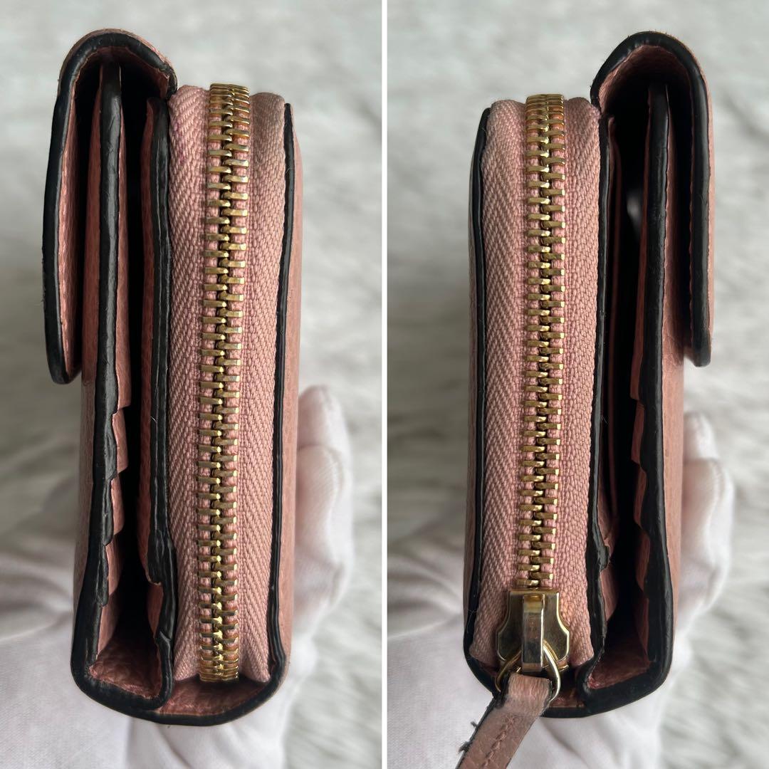 箱付き✨ GUCCI 長財布 コンチネンタルウォレット レザー ピンクベージュ