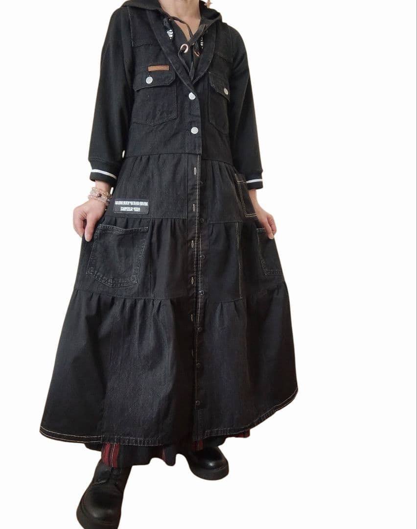 ✨✨✨専用✨✨✨✨✨✨✨✨✨✨✨✨✨✨✨✨✨✨ブラックデニムベストワンピース