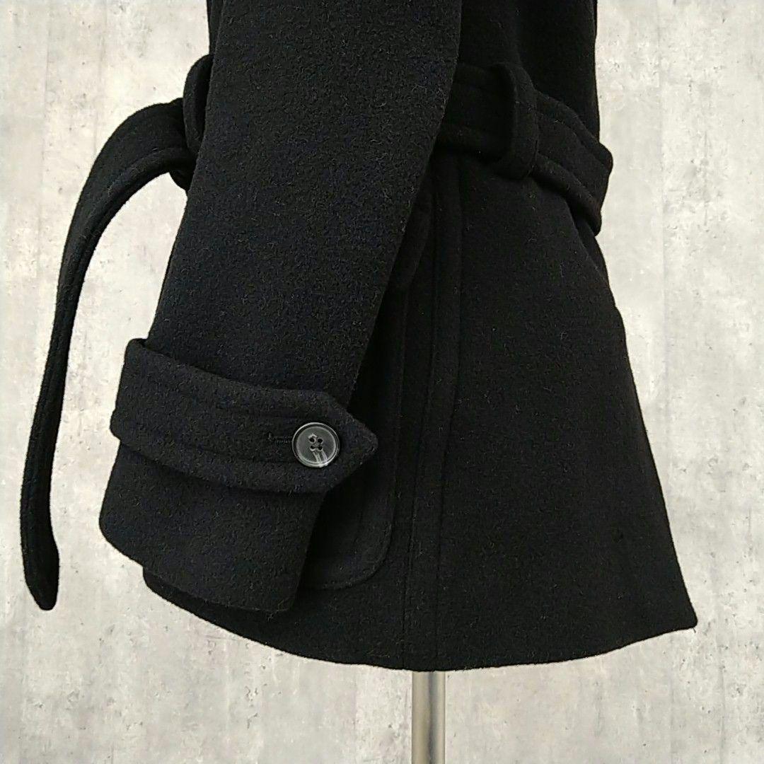 【りあ様】RALPH LAUREN ラルフローレン ウールトレンチコート 黒