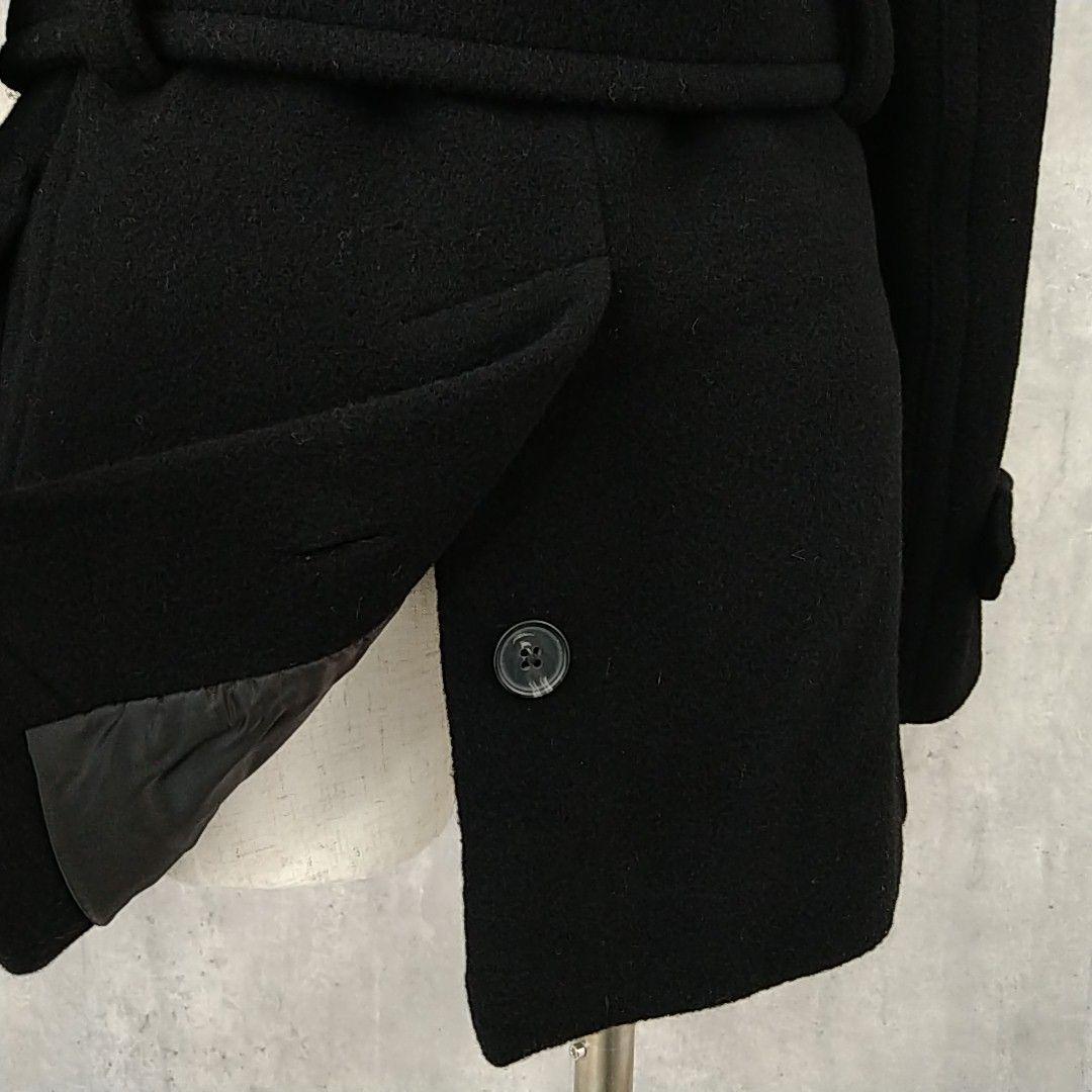 【りあ様】RALPH LAUREN ラルフローレン ウールトレンチコート 黒