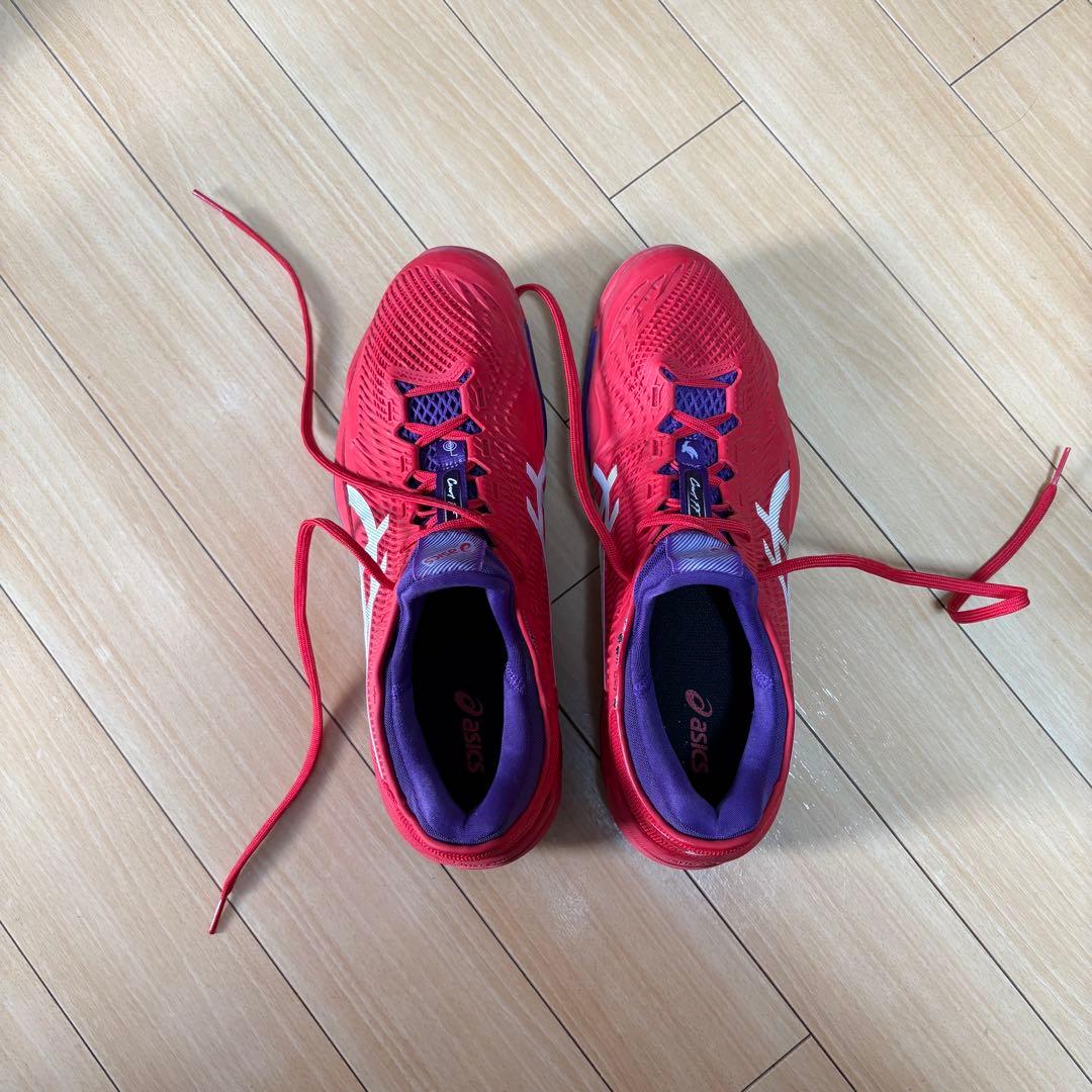 【おいなり】asics Court FF 2 テニスシューズ レッド