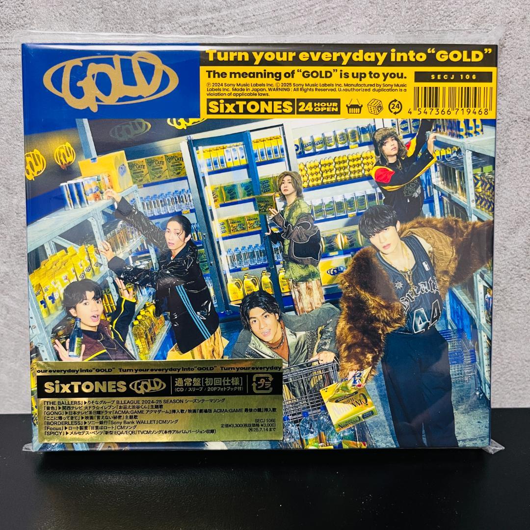 SixTONES GOLD CD+Blu-ray 3形態セット 初回特典付