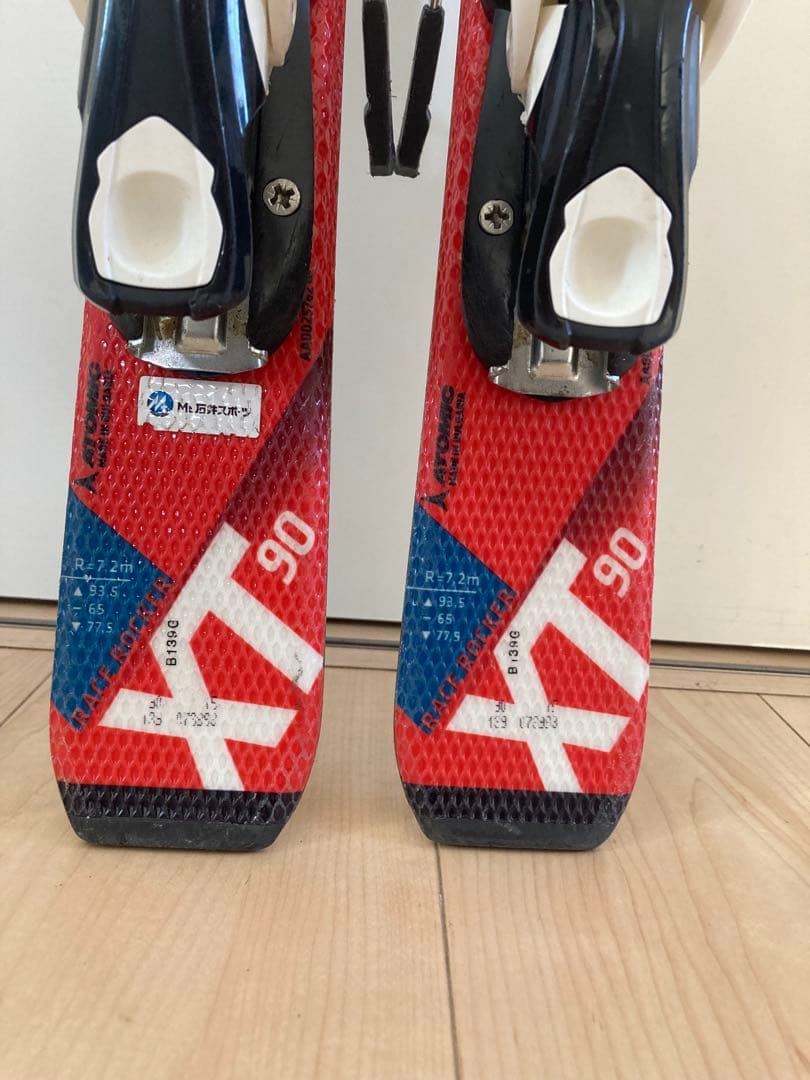 Atomic 90 スキー板 レッド　アトミック　キッズ　子供　おまけ付き