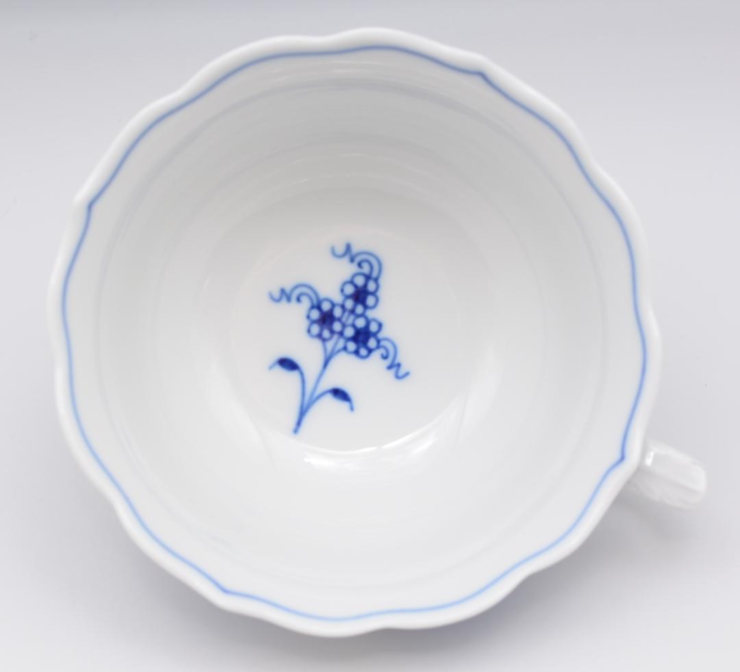 マイセン　MEISSEN　ティーカップ&ソーサーセット　ブルーオニオン　ザクロ