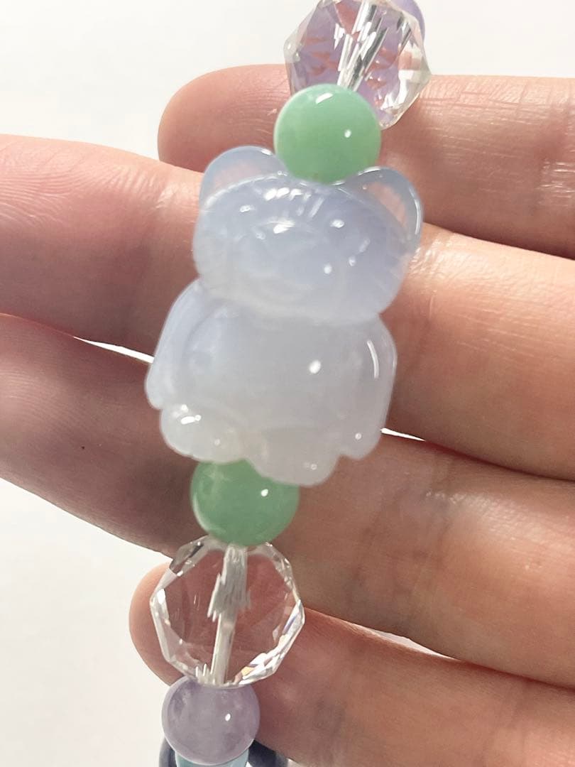 ちーはん様　くまちゃんブレスレットとまりも水晶バングル