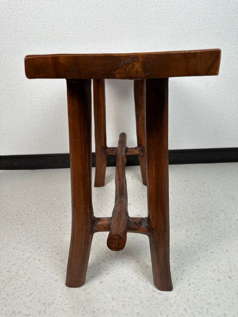スツール チーク 古材 ヴィンテージ 天然木 無垢 板座 花台 ※i4※