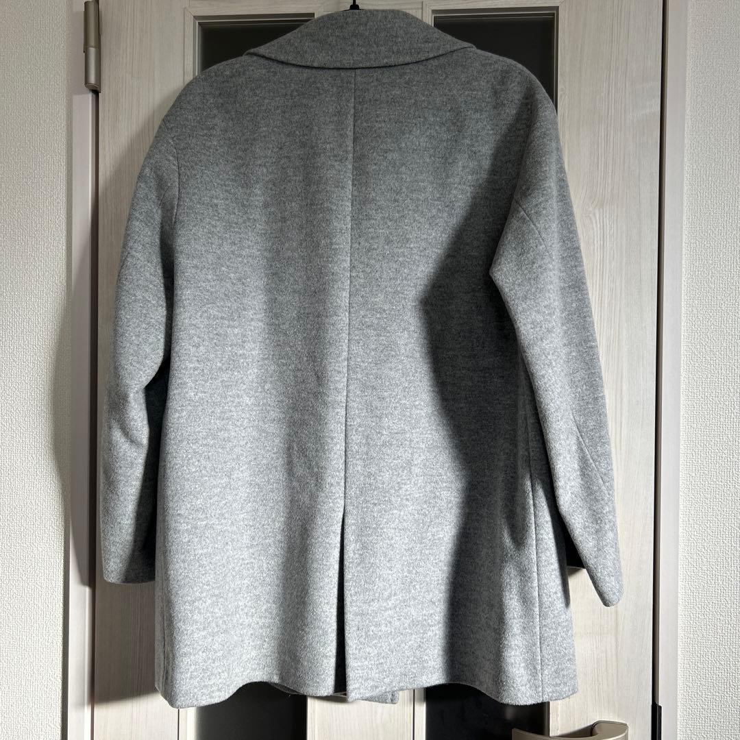 23区　ウールアンゴラビーバーチェスターコートライトグレー　38