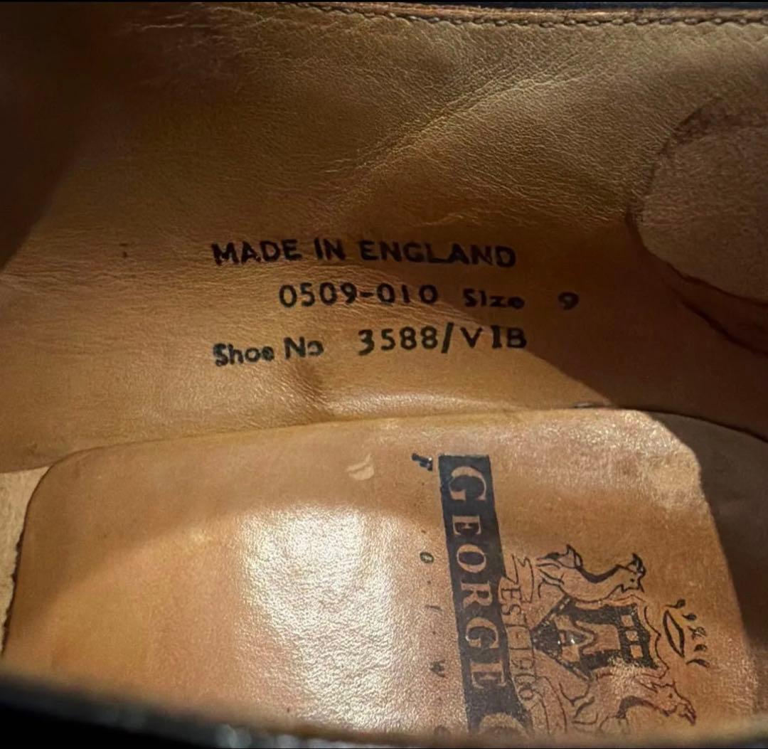 H*B様 E COX ジョージコックス ラバーソール ブラック UK