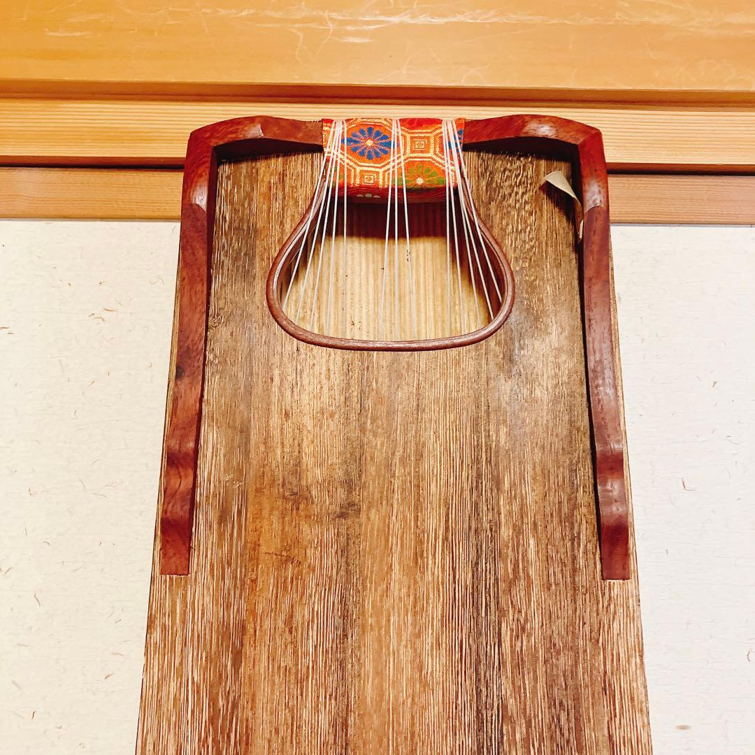 13弦琴　フルセット　琴 13弦 すだれ彫り 練習用セット 付属品多数