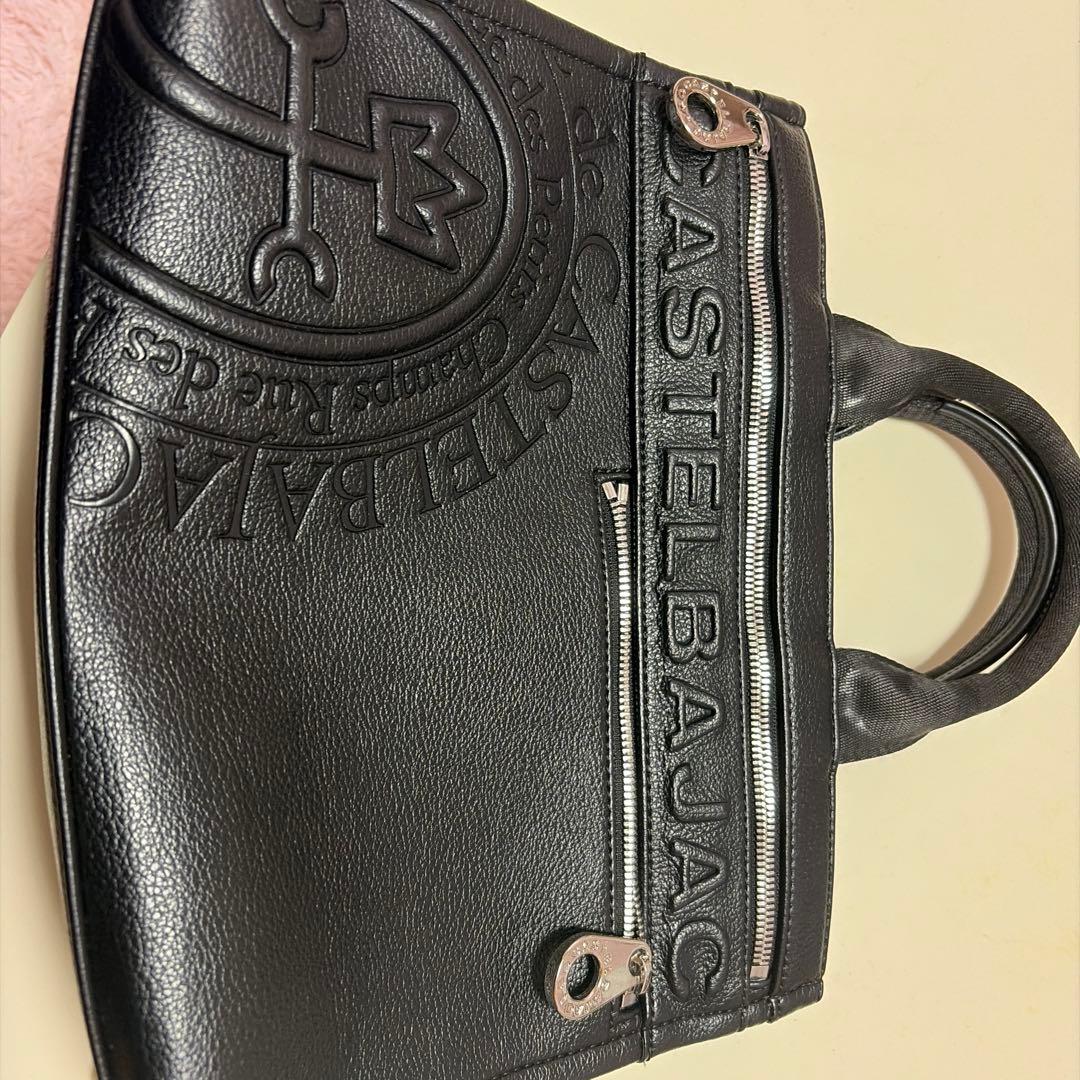 CASTELBAJAC ブラックハンドバッグ