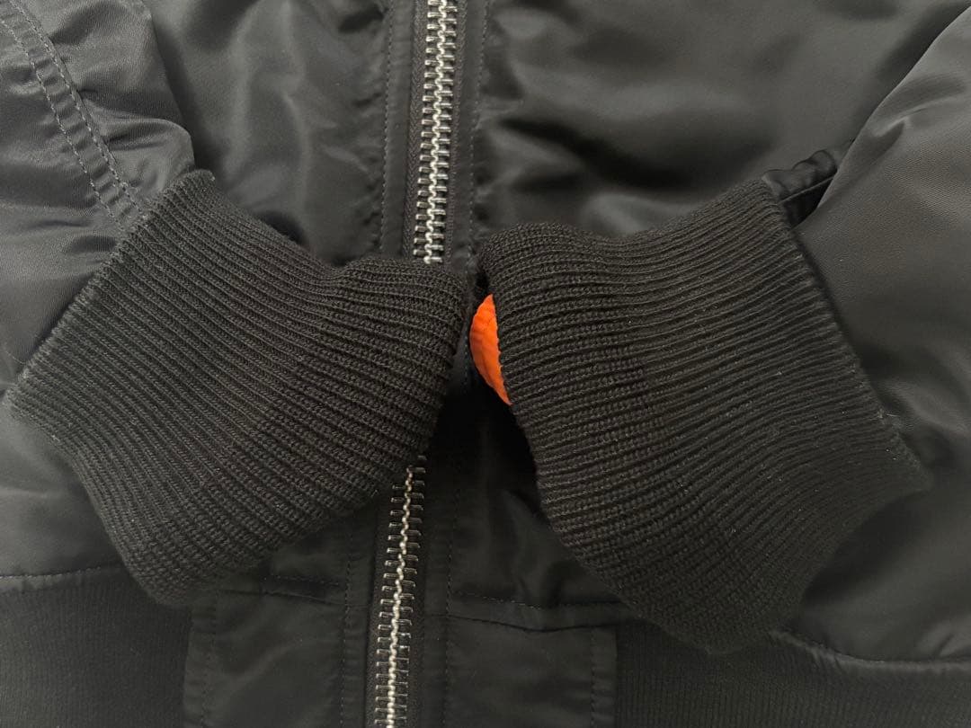 ✨極美品✨ ALPHA MA-1 Mサイズ ブラック フライトジャケット