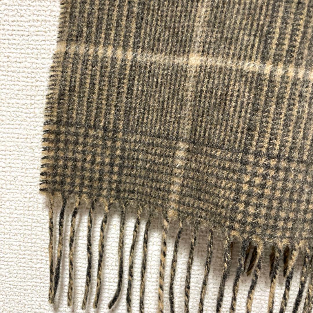 美品 GIVENCHY ジバンシー マフラー カシミヤ100% チェック柄