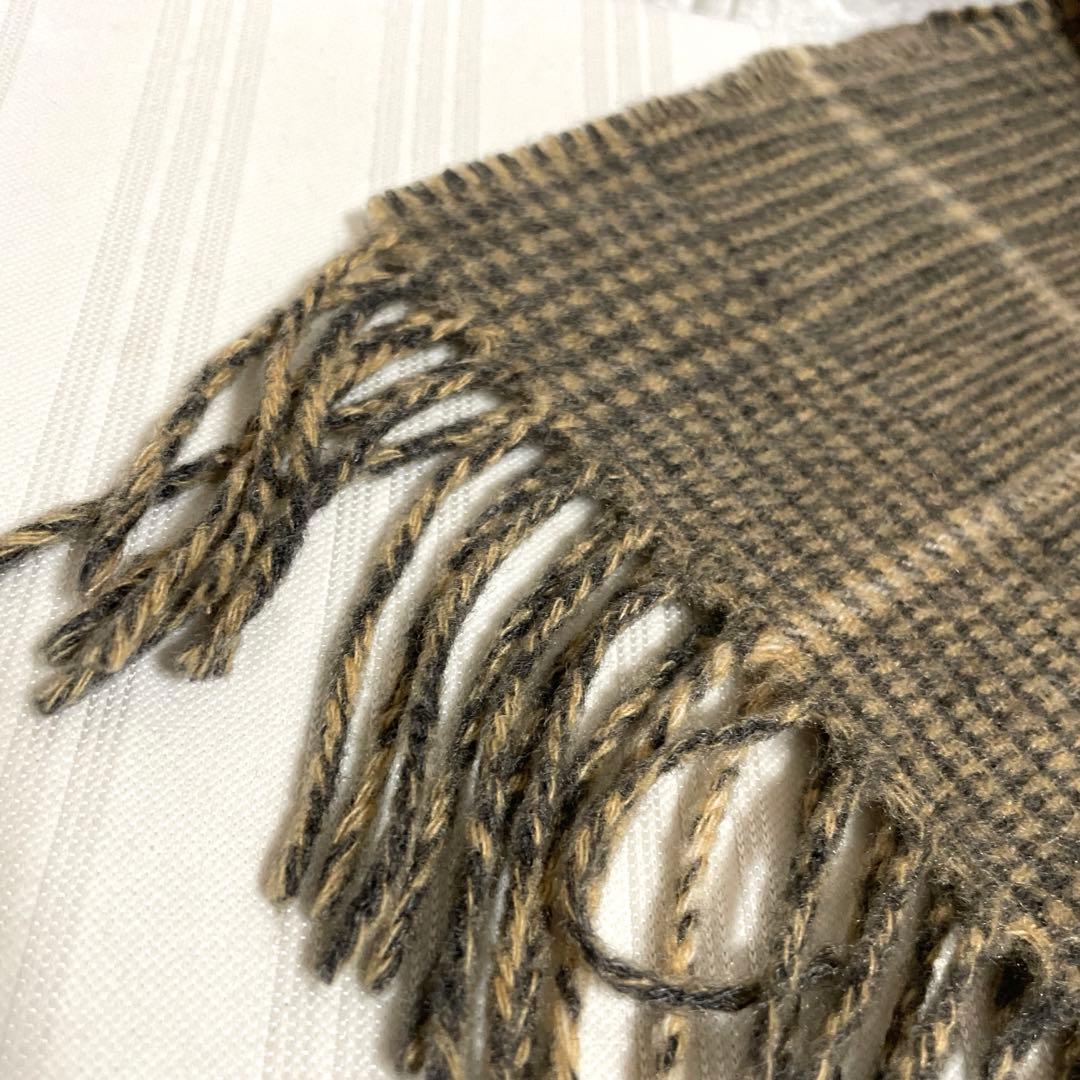 美品 GIVENCHY ジバンシー マフラー カシミヤ100% チェック柄