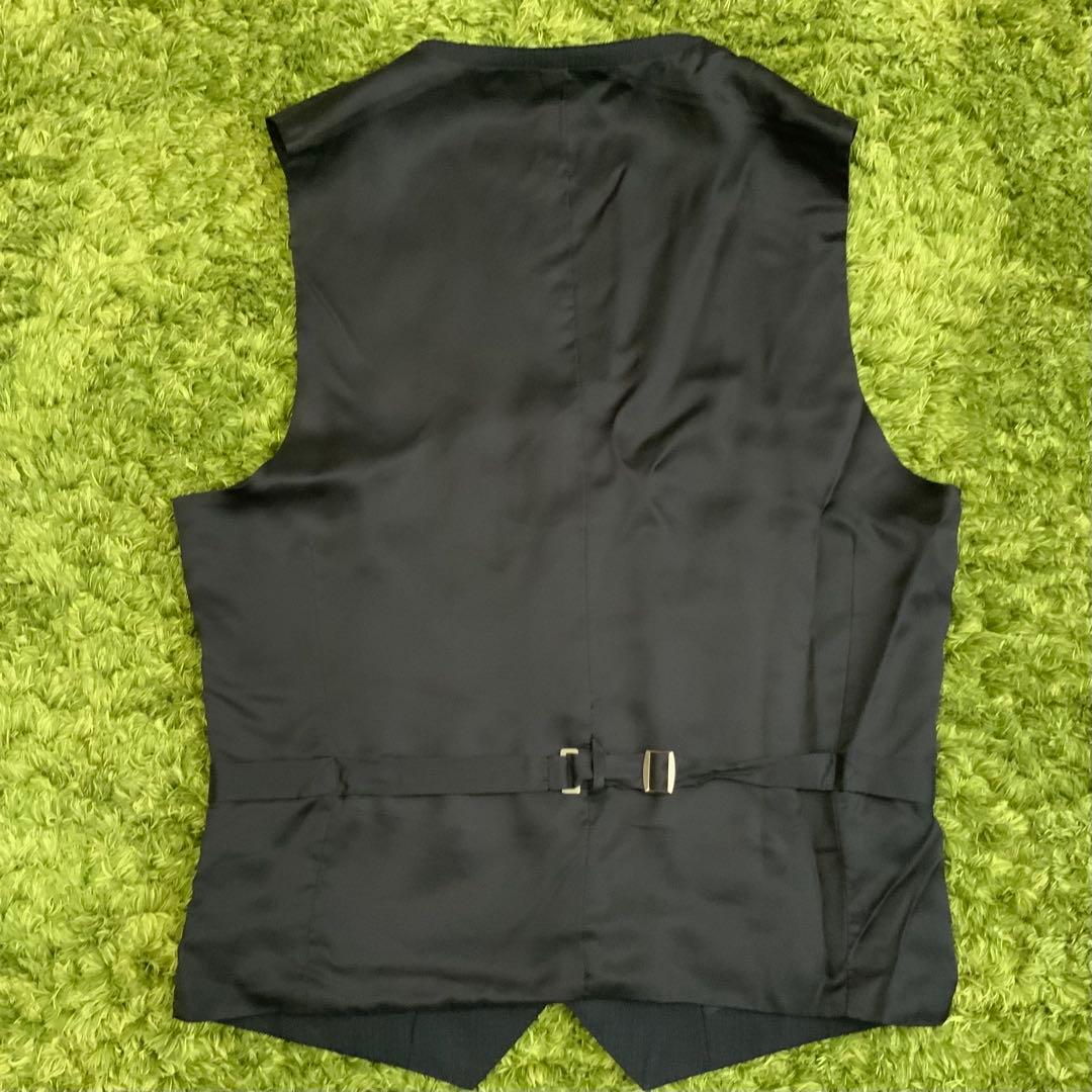 美品 3P タスマニアウール ネイビー スーツ ベスト MAJI メンズ Y4