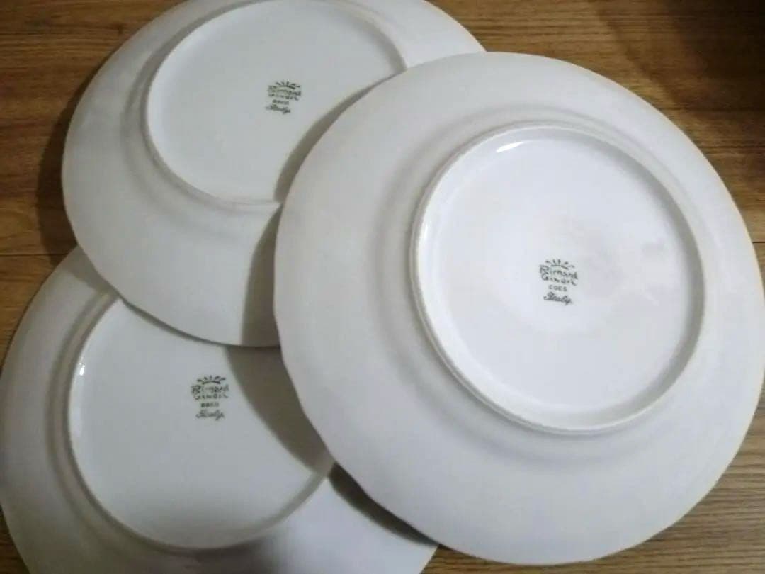 リチャードジノリ ベッキオホワイト 訳有 22cm プレート、6枚