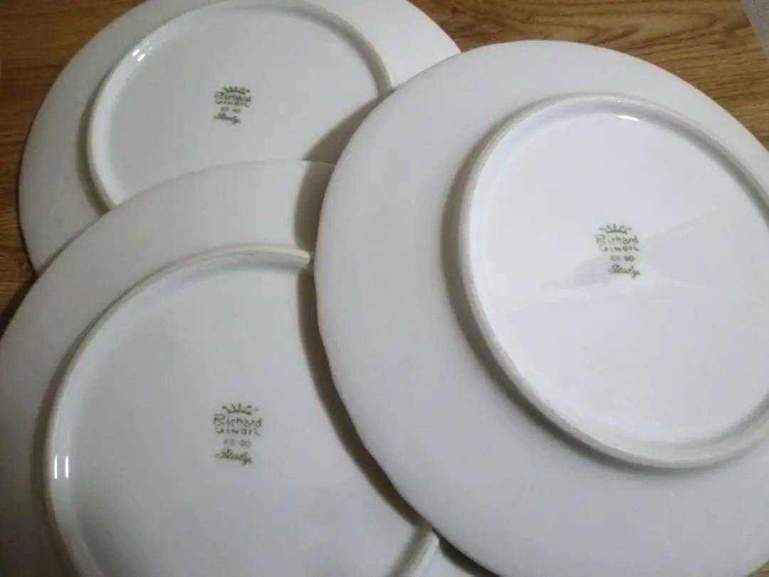 リチャードジノリ ベッキオホワイト 訳有 22cm プレート、6枚