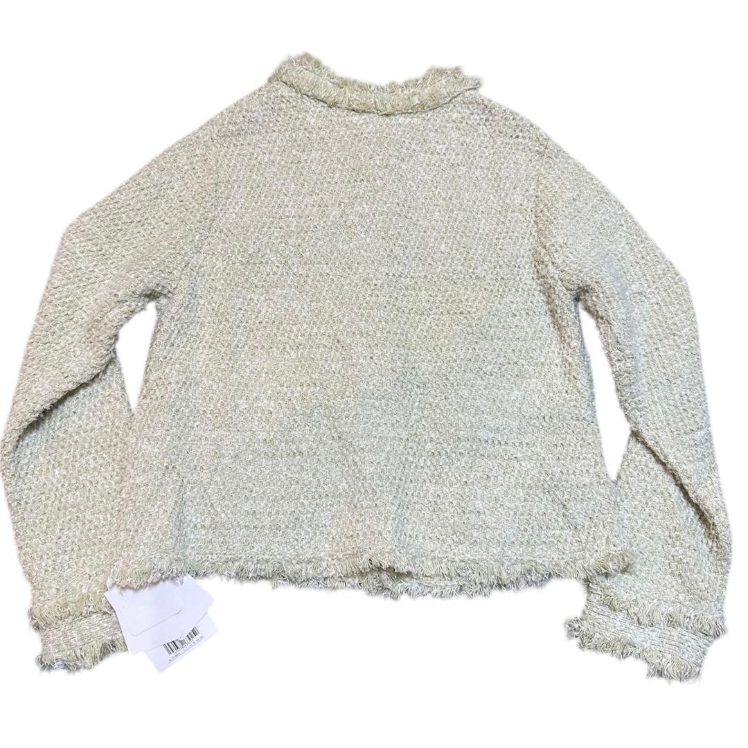 【新品未使用】Apuweiser-riche フリンジツイードニットジャケット