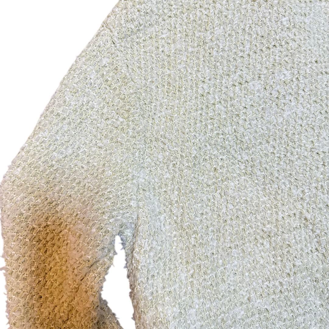 【新品未使用】Apuweiser-riche フリンジツイードニットジャケット