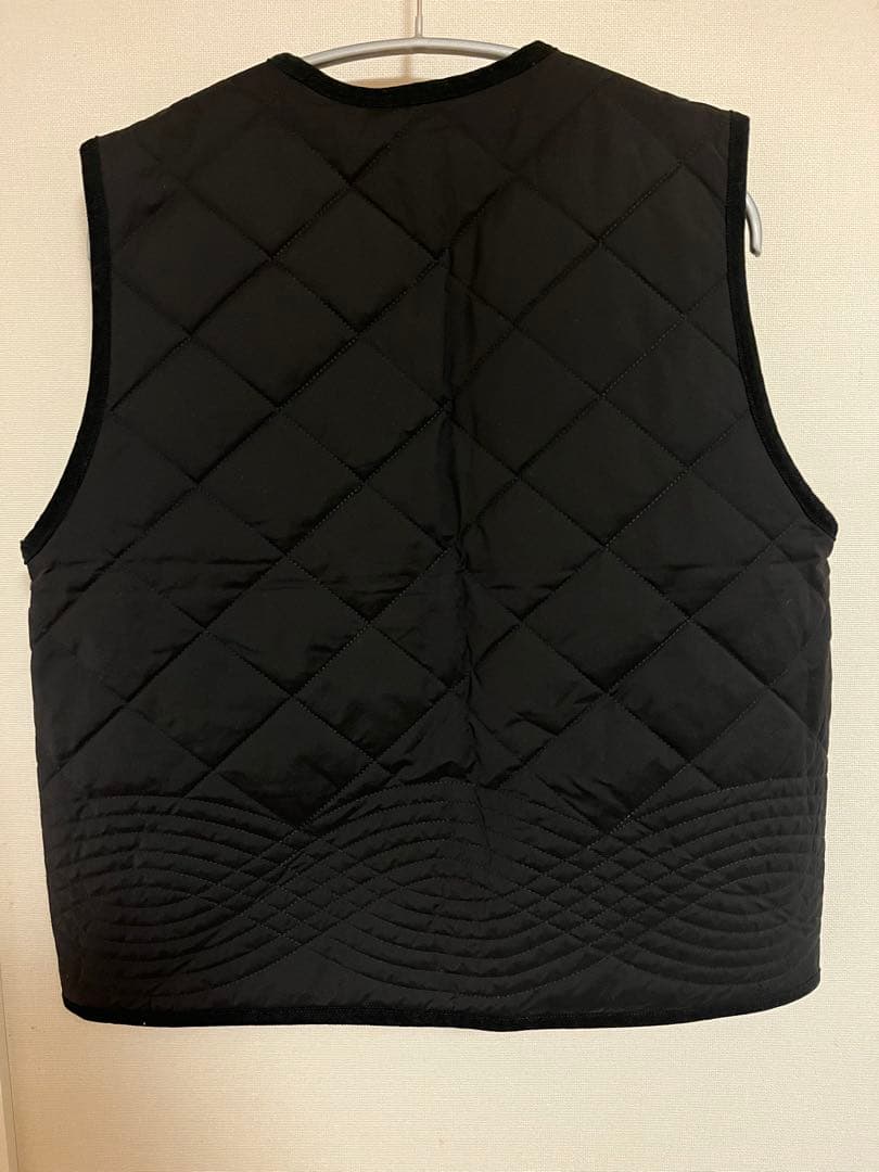 北欧暮らしの道具店　毎日着回したいキルティングベスト　ブラック