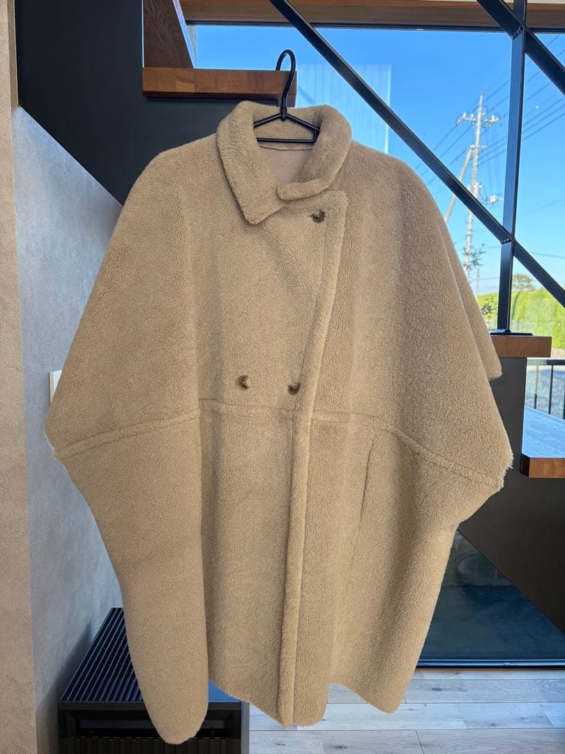 【美品】 Ameri VINTAGE リバーシブルボア ポンチョコート