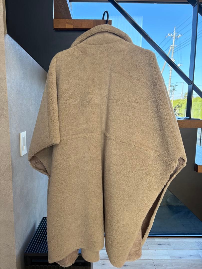 【美品】 Ameri VINTAGE リバーシブルボア ポンチョコート