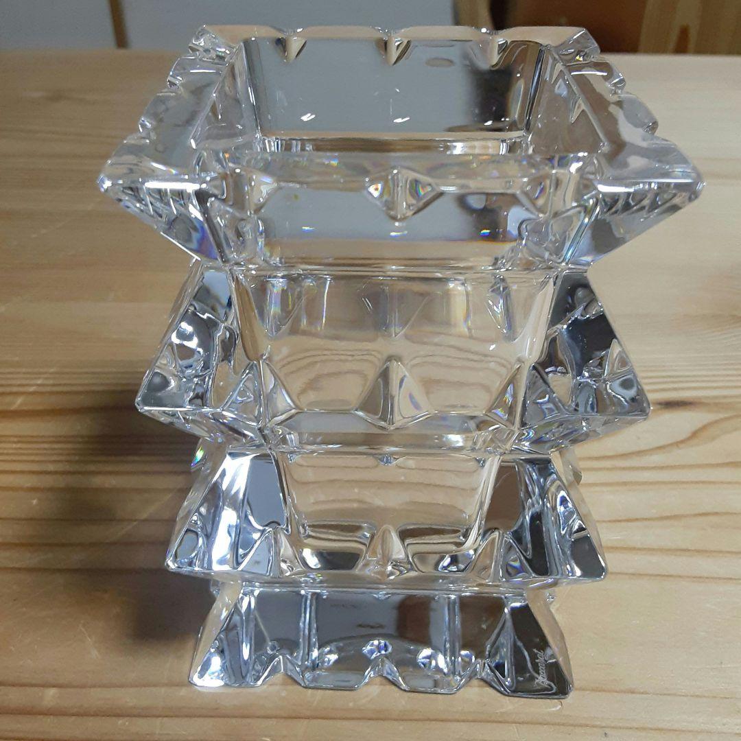 バカラ　アルルカン　花瓶　クリスタルガラス