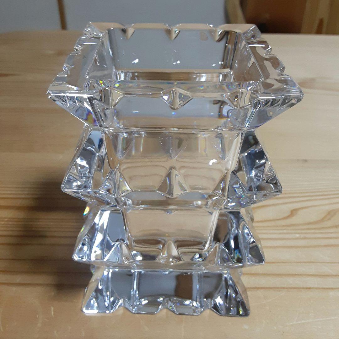 バカラ　アルルカン　花瓶　クリスタルガラス