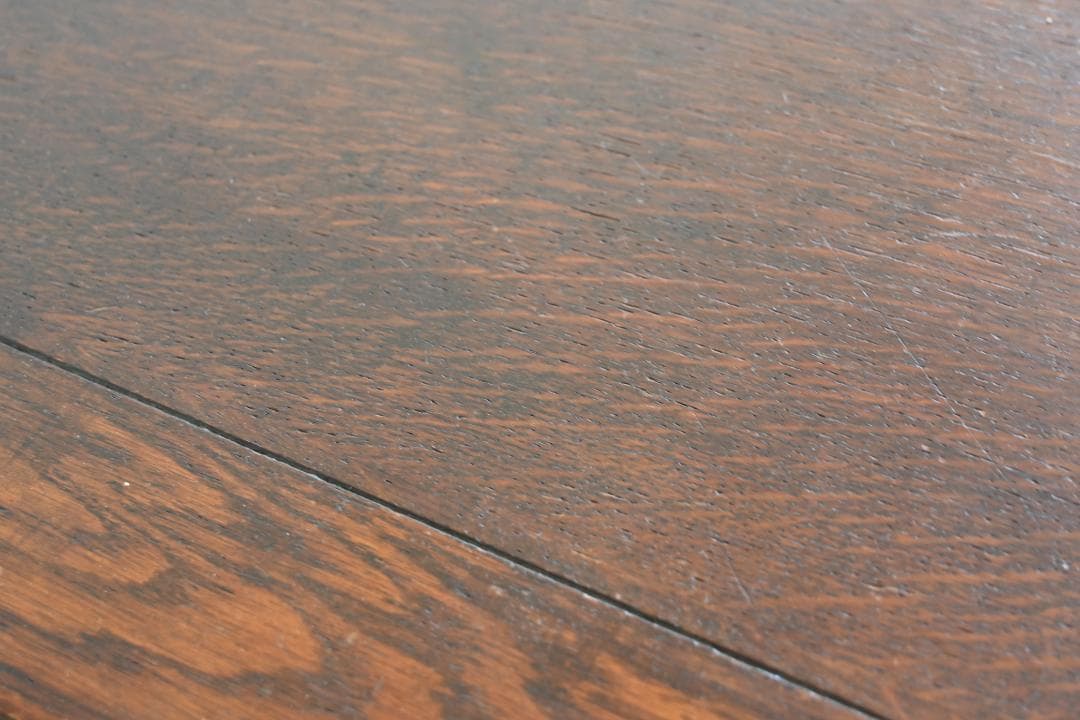 イギリス オーク材ドローリーフテーブル アンティーク伸縮ダイニングテーブル