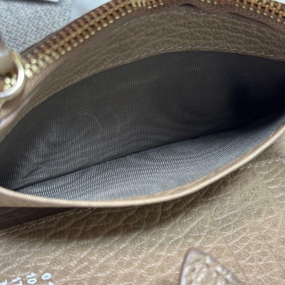 メゾンマルジェラ 4ステッチ ミニウォレット ケース ベージュ