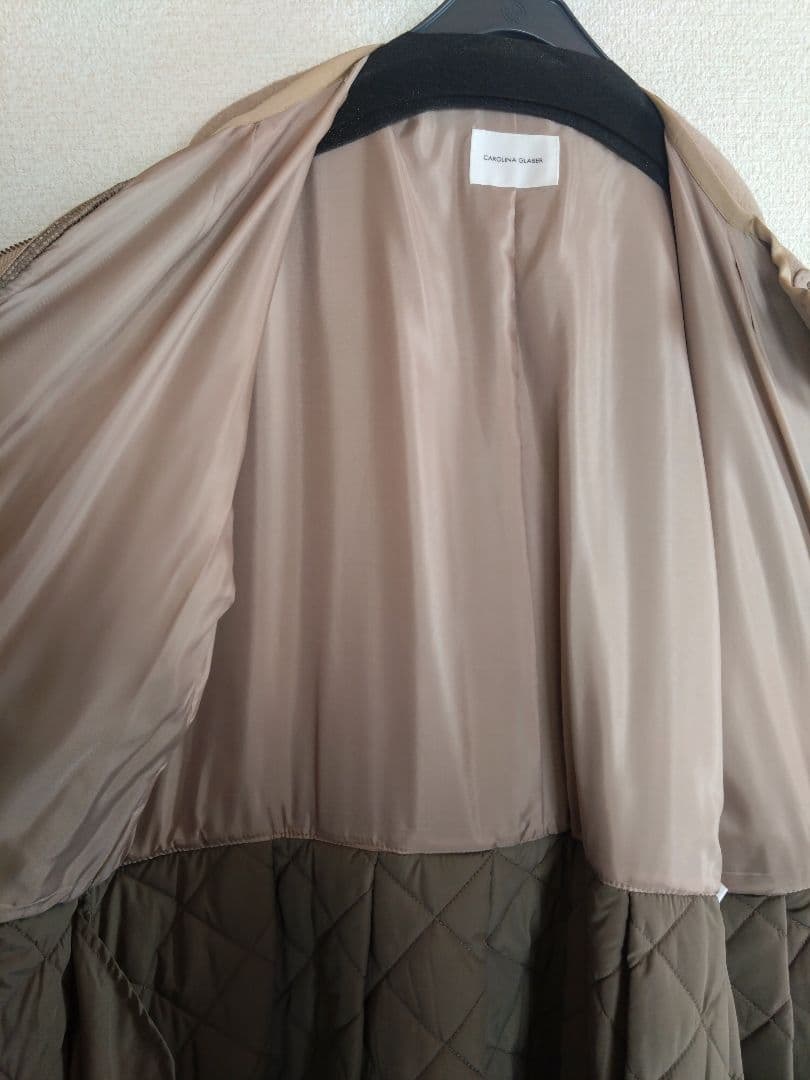 CAROLINA GLASER■配色キルティングコート