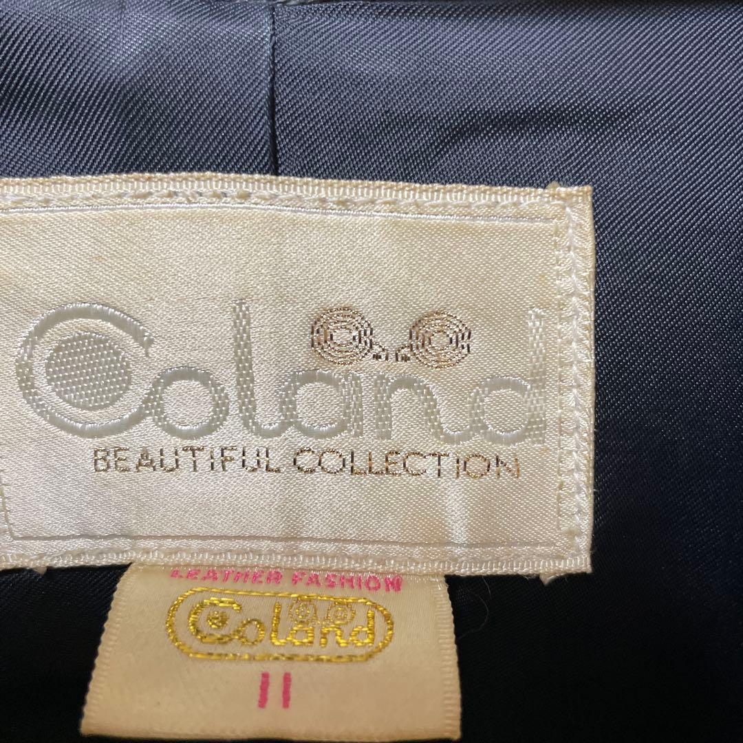 mondo 　　コート ロング　本革　黒　ベルト付き