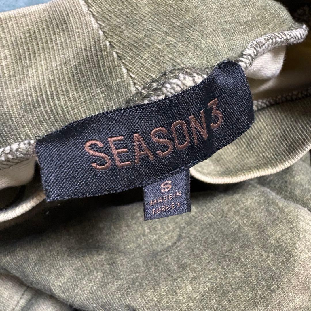 美品 yeezy season3 カモフラ モックネック ロンT オーバーサイズ