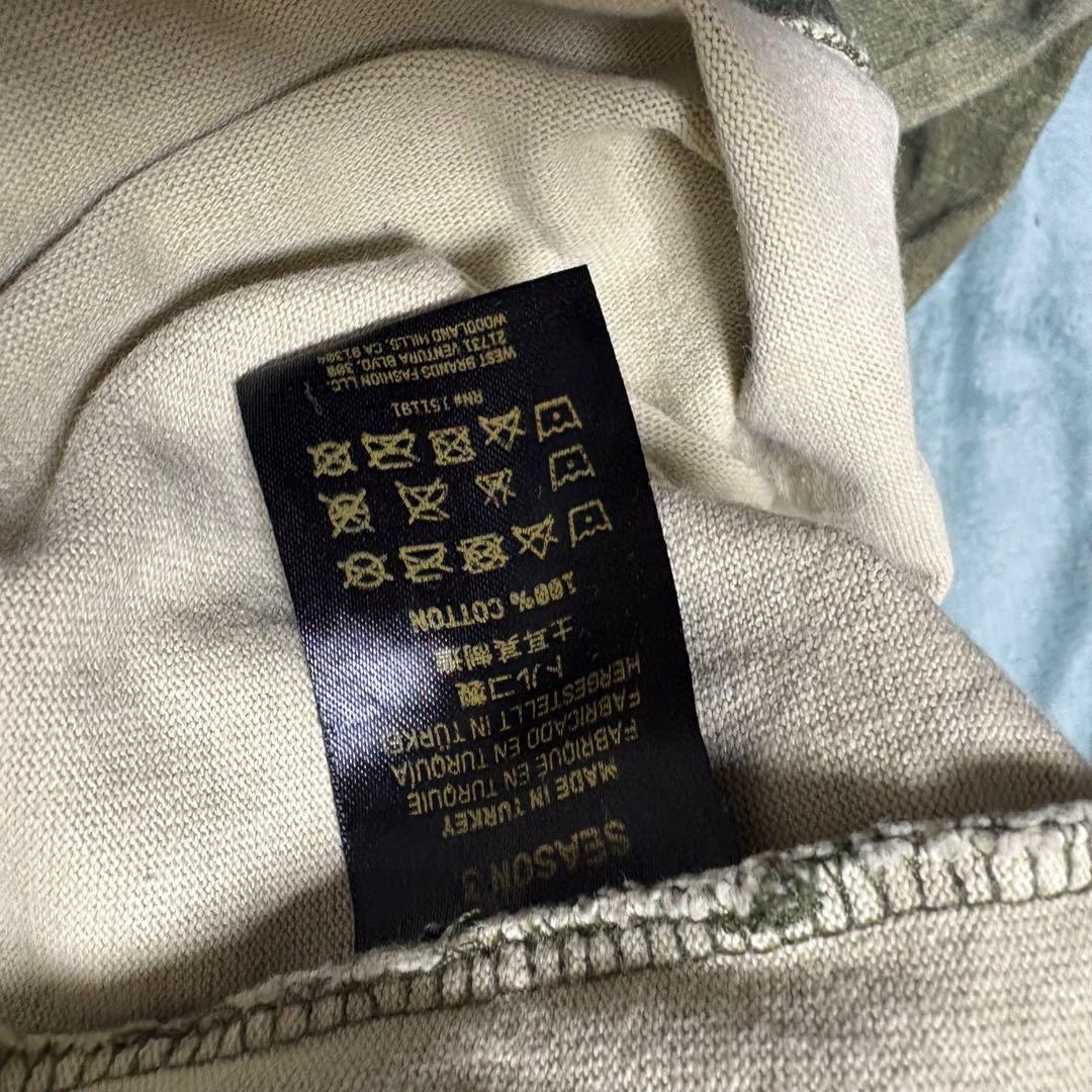 美品 yeezy season3 カモフラ モックネック ロンT オーバーサイズ