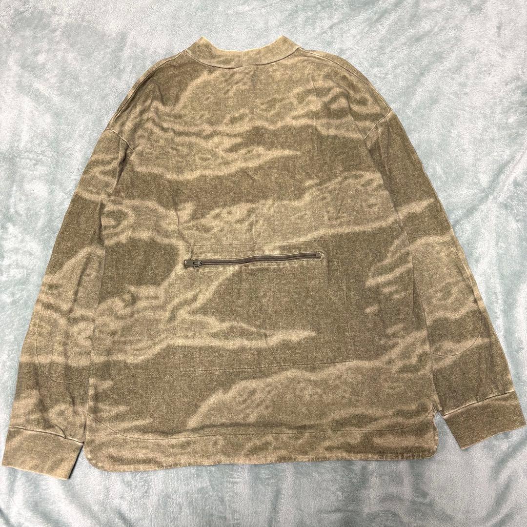 美品 yeezy season3 カモフラ モックネック ロンT オーバーサイズ
