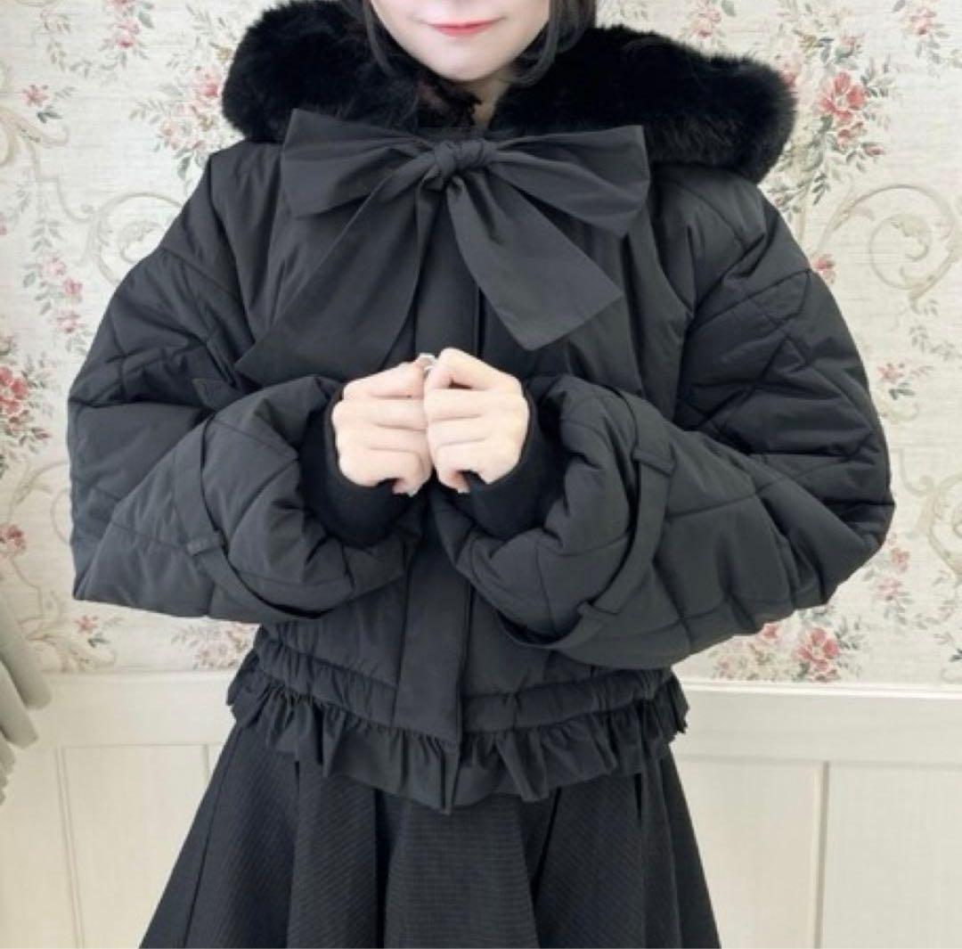 ロジータ アウター BIGリボン中綿ブルゾン