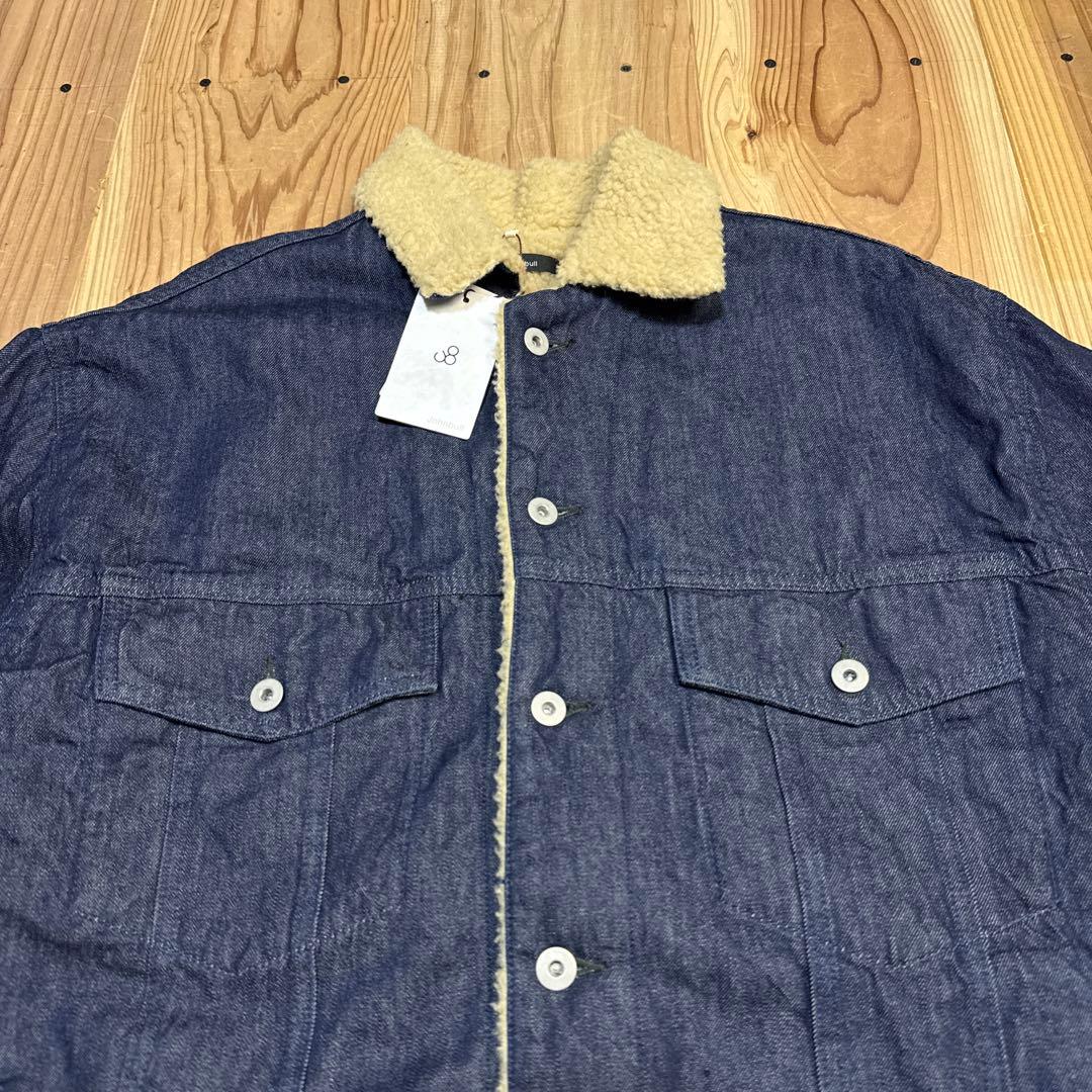 新品 JOHNBULL ジョンブル　裏ボアジャケット デニムジャケット FREE