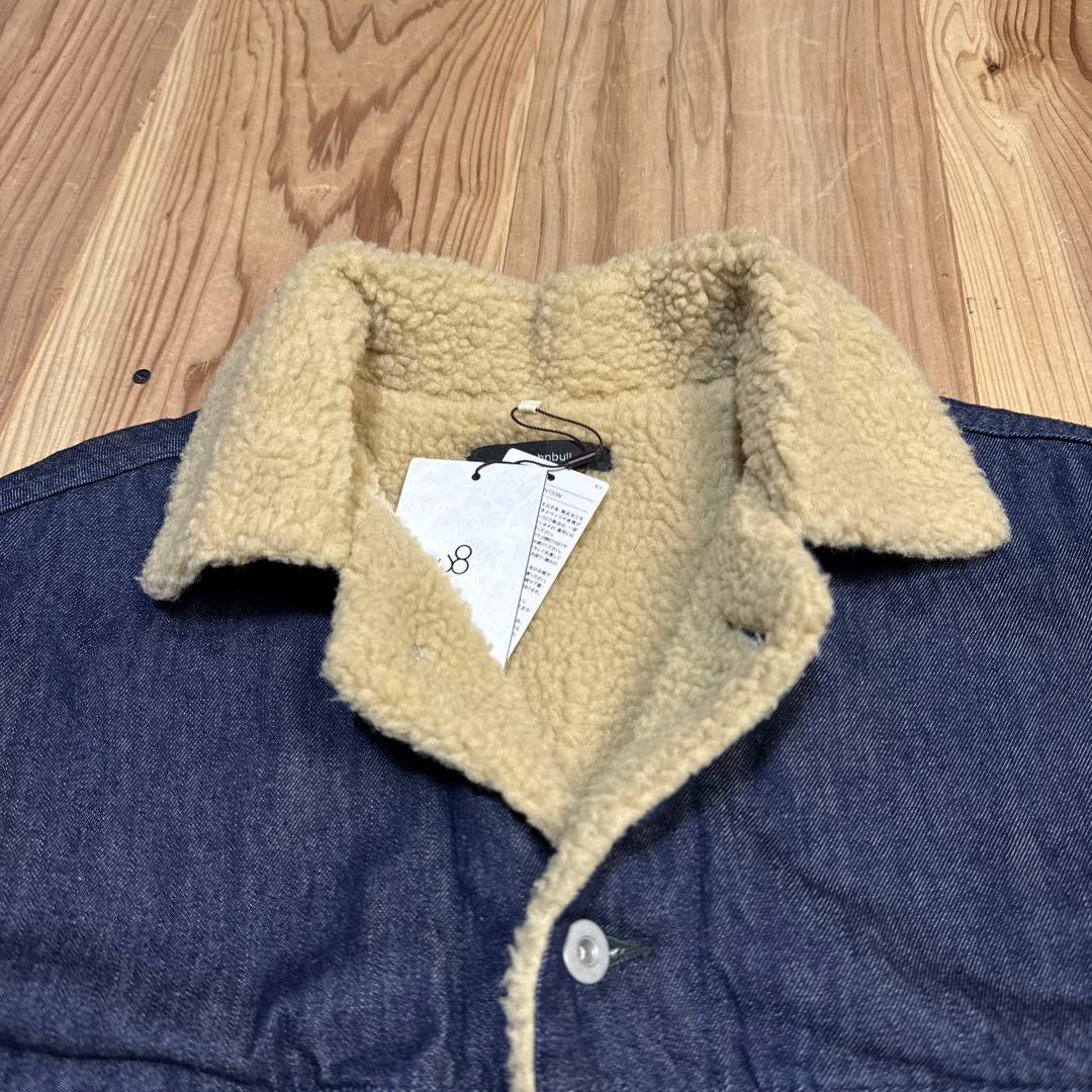 新品 JOHNBULL ジョンブル　裏ボアジャケット デニムジャケット FREE