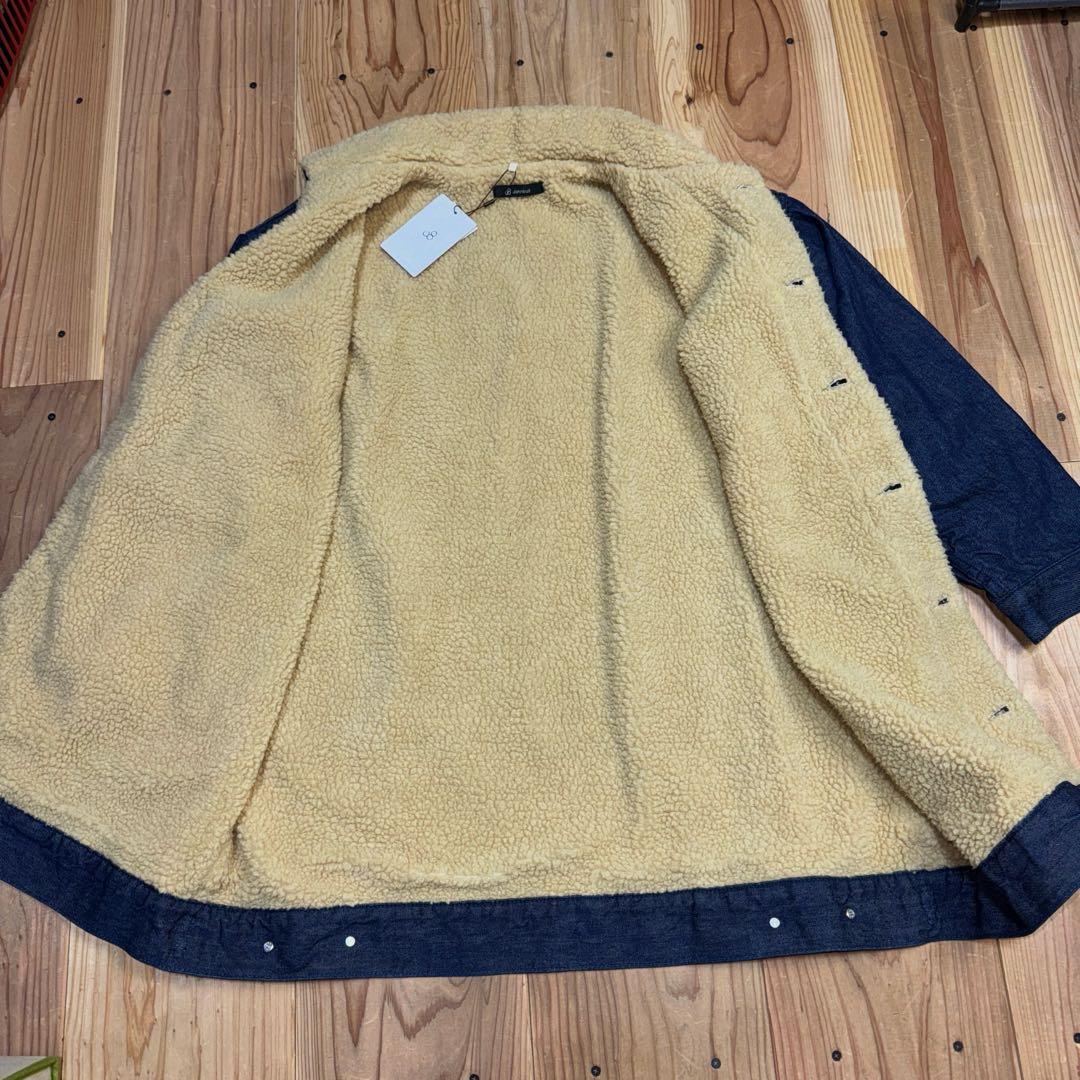 新品 JOHNBULL ジョンブル　裏ボアジャケット デニムジャケット FREE