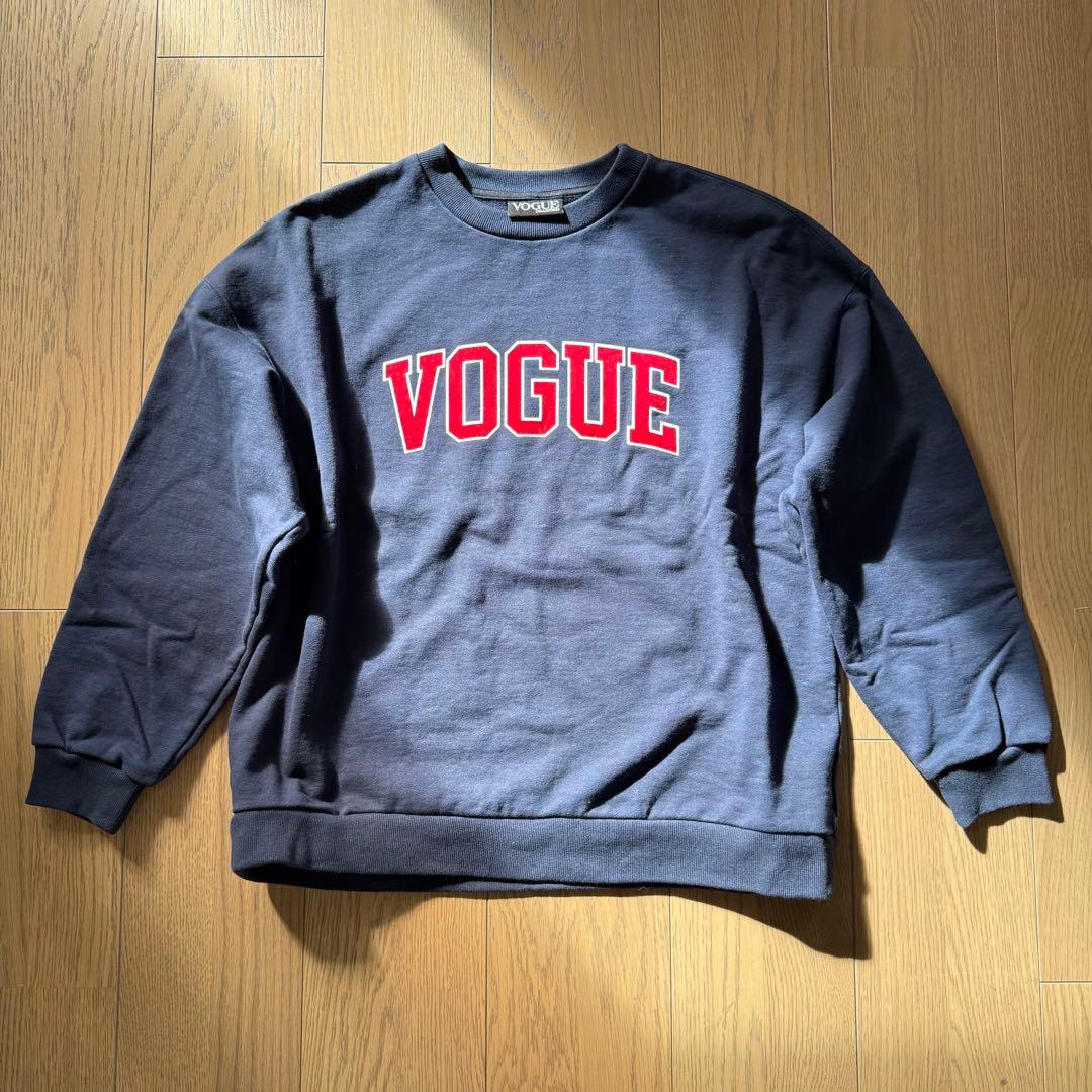 ジェニー着用 VOGUE カレッジトレーナー ロゴ スウェット ジェニー着用