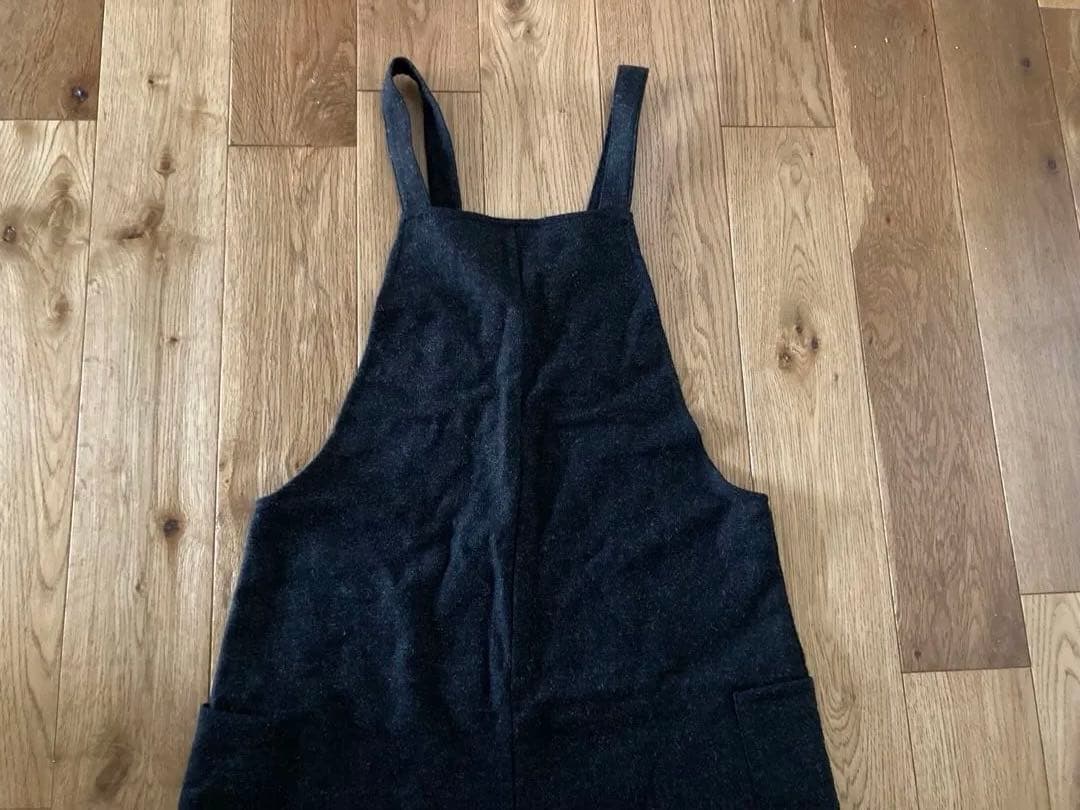 apuntob 大人女子⭐︎黒ウールサロペット