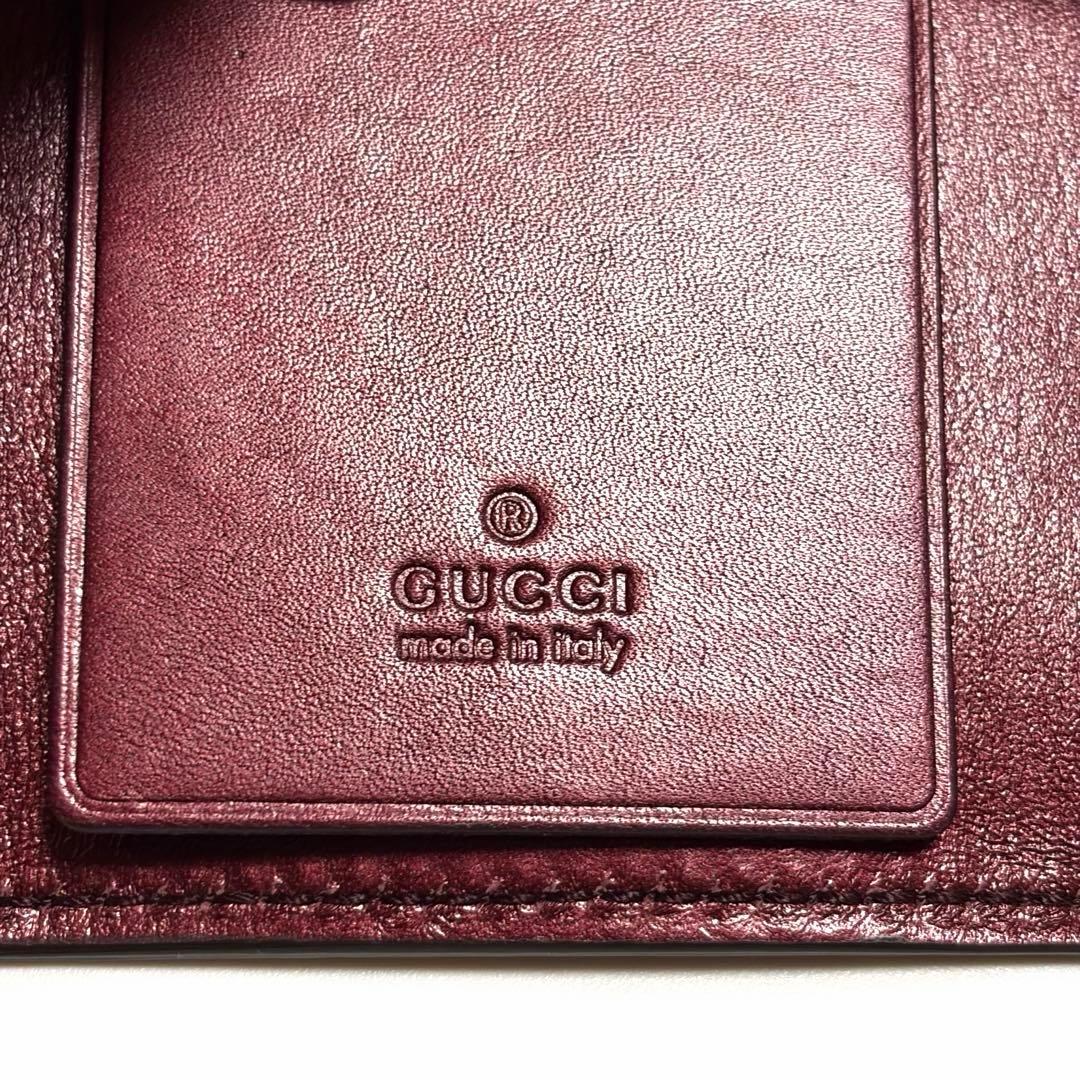 GUCCI キーケース ラブリー ハートロゴ レザー 美品 未使用 箱付き